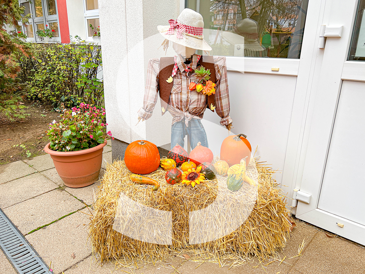 Madárijesztő és Halloween tök – Scarecrow and Halloween pumpkin